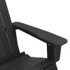  Adirondack hintás székek 2 pcs Fekete 73.5 x 92 x 90 cm HDPE