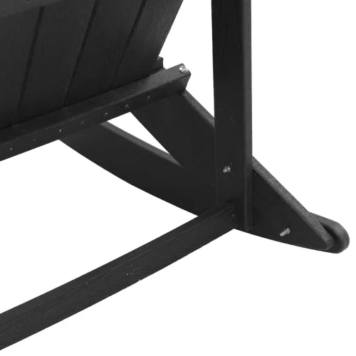  Adirondack hintás székek 2 pcs Fekete 73.5 x 92 x 90 cm HDPE