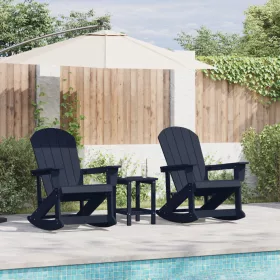    Kerti lounge szett 3 pcs Tengerészkék Sztenderd 38 x 38 x 46 cm