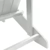  Adirondack Székek Lábpihentővel 2 db Fehér HDPE