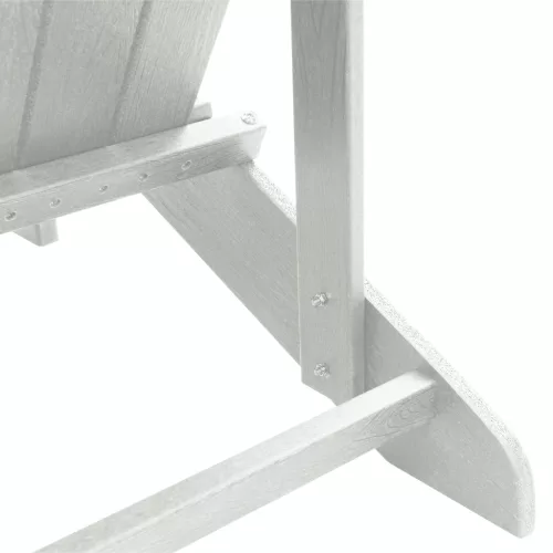  Adirondack Székek Lábpihentővel 2 db Fehér HDPE