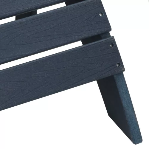  Adirondack szék lábtartókkal 2 db Tengerészkék HDPE