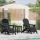  Adirondack szék lábtartókkal 2 db Fekete HDPE