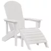  3 Részes Kerti Pihenőszett Fehér HDPE