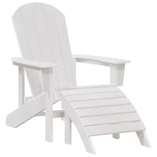  3 Részes Kerti Pihenőszett Fehér HDPE