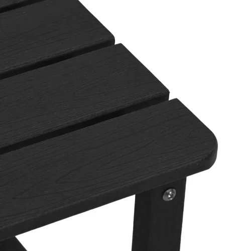  3 darabos Kertbútor szett Fekete HDPE