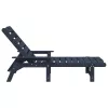  Nyugágy 2 db Tengerészkék 162x53x98.5 cm HDPE