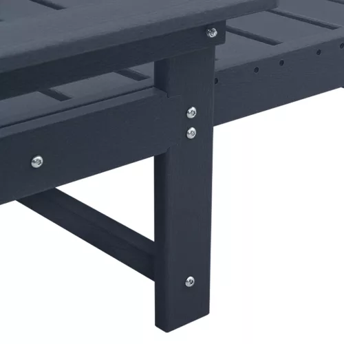  Nyugágy 2 db Tengerészkék 162x53x98.5 cm HDPE