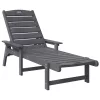  Napozóágy 2 db Világosszürke 162x53x98.5 cm HDPE