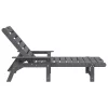 Napozóágy 2 db Világosszürke 162x53x98.5 cm HDPE