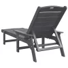  Napozóágy 2 db Világosszürke 162x53x98.5 cm HDPE