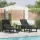 3 darabos kerti lounge szett - Fekete HDPE