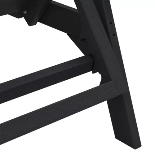  3 darabos kerti lounge szett - Fekete HDPE