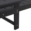  3 darabos kerti lounge szett - Fekete HDPE