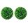  2 db zöld mesterséges boxwood gömbök LED fényekkel 47 cm