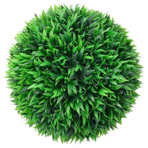  2 db zöld mesterséges boxwood gömbök LED fényekkel 47 cm
