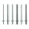  Kerítés Posztok 22 db U-Csatorna Zöld 180 cm Acél