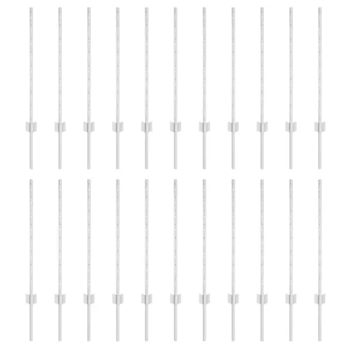  kerítésoszlopok 22 db U-csatorna Ezüst 120 cm Acél