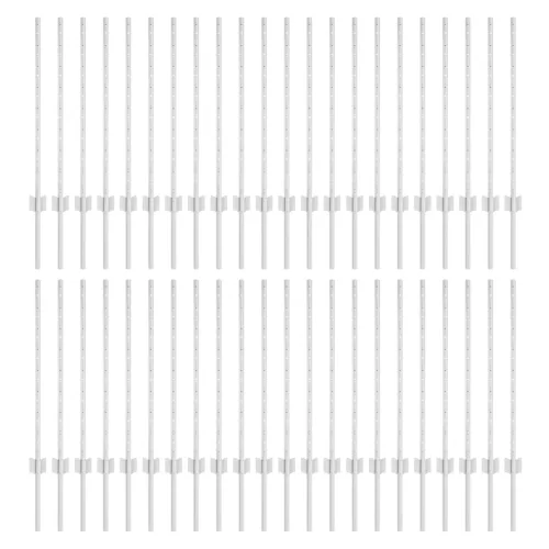  Kerítésoszlopok 44 db U-csatorna Ezüst 120 cm Acél