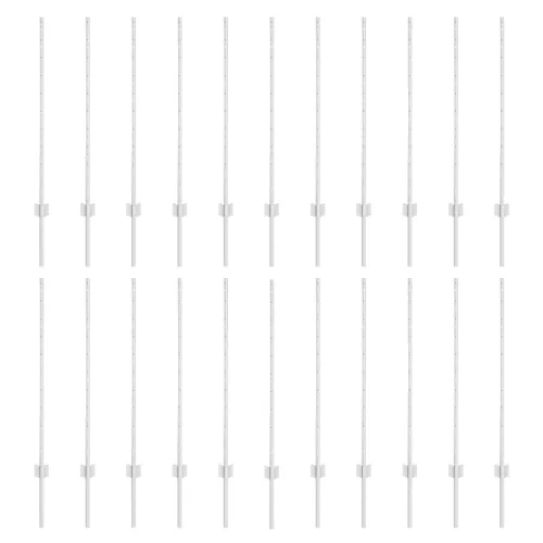  Kerítéstartók 44 db U-Channel Ezüst 140 cm Acél