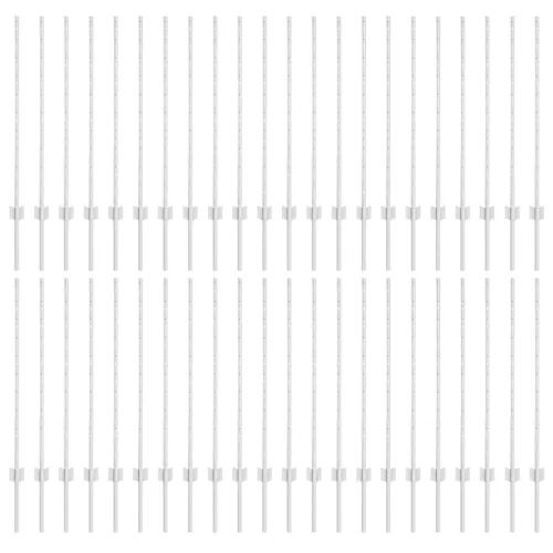  Kerítésoszlopok 88 db U-Csatorna Ezüst 140 cm Acél