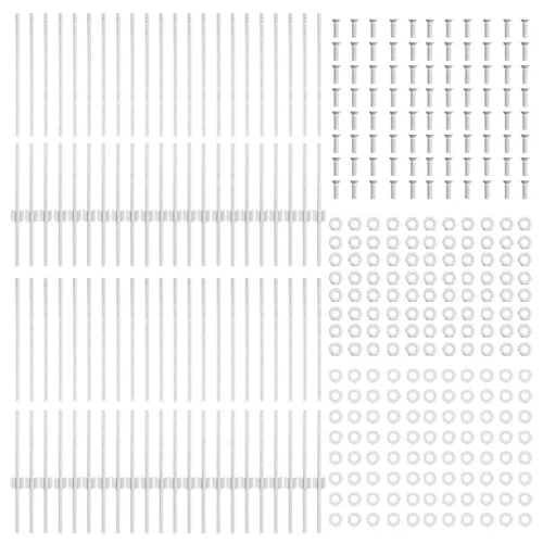  Kerítésoszlopok 88 db U-Csatorna Ezüst 140 cm Acél