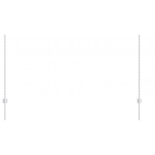  Kerítésoszlopok 44 db U-csatorna Ezüst 160 cm Acél