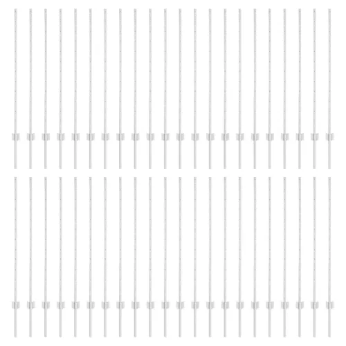  Kerítésoszlopok 88 db U-csatorna Ezüst 160 cm Acél