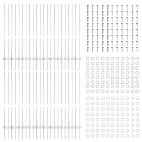  Kerítésoszlopok 88 db U-csatorna Ezüst 160 cm Acél