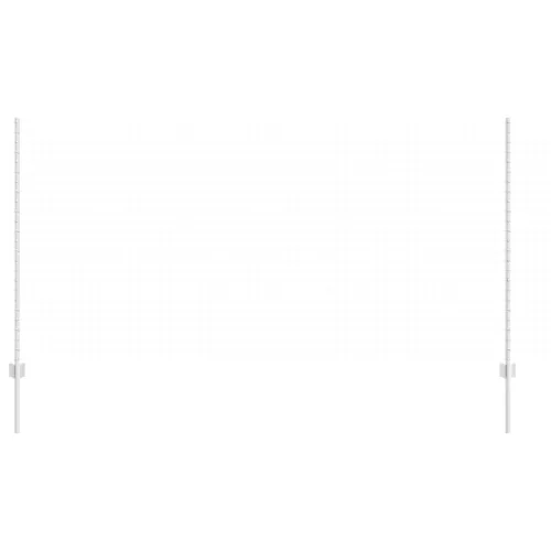  Kerítésoszlopok 44 db U-alakú Ezüst 180 cm Acél