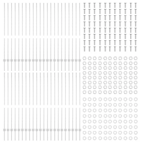  88 db U-Channel Ezüst 180 cm Acél Kerítésoszlopok