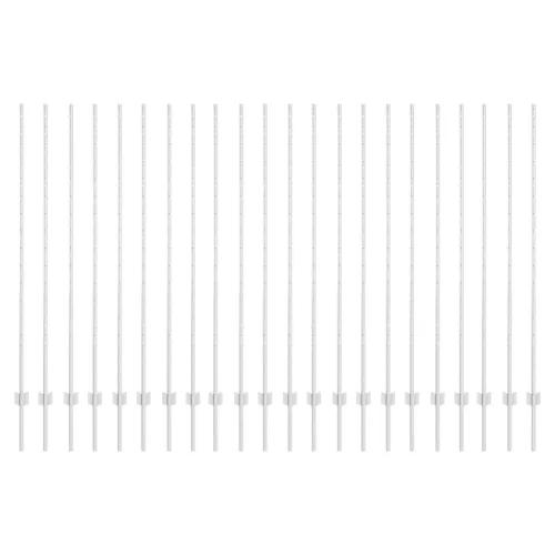  Kerítéstartók 44 db U-csatorna Ezüst 200 cm Acél