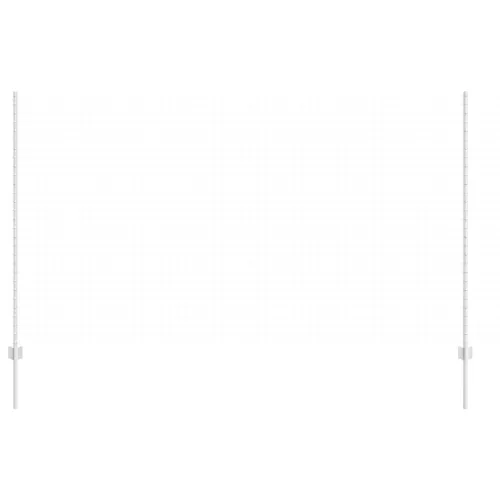  Kerítéstartók 44 db U-csatorna Ezüst 200 cm Acél