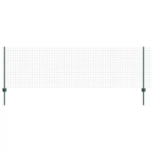  Európai Kerítés 5 U Oszloppal Zöld 0.8x10 m Acél