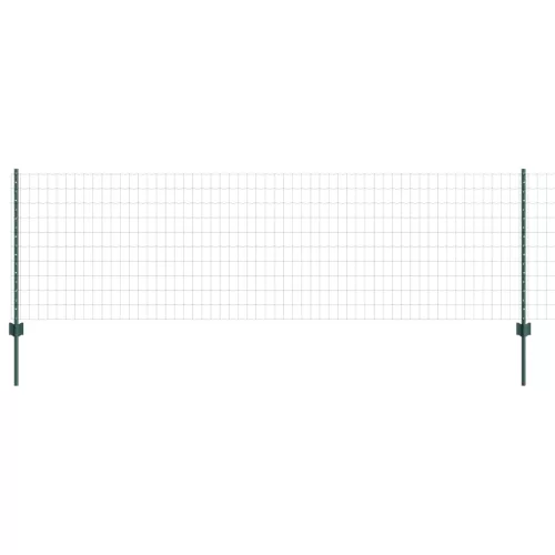  Euro kerítés 5 U oszloppal zöld 0.8x10 m acél