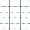  Kerítés oszlopokkal Zöld 0,6 x 10 m Acél és PVC