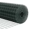  Kertkerítés szett 2 db-os szett Zöld Acél 10 x 0.8 m Tartós