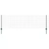  Kerítés oszlopokkal Zöld 0,8 x 25 m Acél és PVC