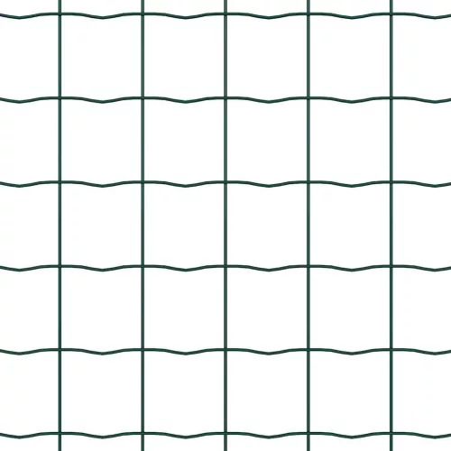  Kerítés oszlopokkal Zöld 0,6 x 50 m Acél és PVC