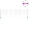  Kerítés oszlopokkal Zöld 0,8 x 25 m Acél