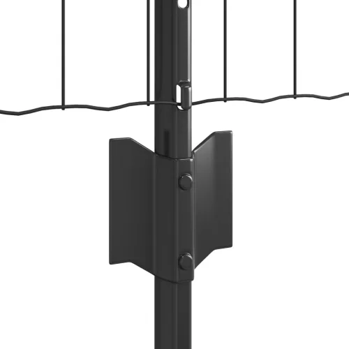  Euro Kerítés 5 U-oszlopos Szürke 0,6x10 m Acél