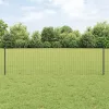  Kerítés oszlopokkal Szürke 0,6 x 25 m Acél és PVC
