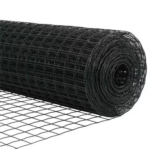  Kerítés oszlopokkal Szürke 0,6 x 25 m Acél és PVC