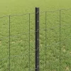  Kerítés oszlopokkal Szürke 0,8 x 25 m Acél