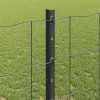  Kerítés oszlopokkal Szürke 1,2 x 25 m Acél