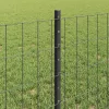  Kerítés oszlopokkal Szürke 0,6 x 50 m Acél és PVC