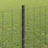  Kerítés oszlopokkal Szürke 0,8 x 25 m Acél