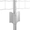  Euro Kerítés 5 U Oszloppal Ezüst 0,8x10 m Acél