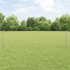  Euro Kerítés 5 U Oszloppal Ezüst 0,6x10 m Acél