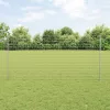  Euro Kerítés 10 U Oszloppal Ezüst 1,2x10 m Acél
